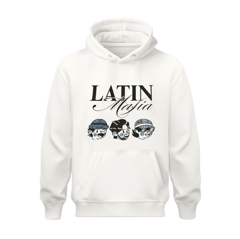 Sudadera | Blanca | Latin Mafia | Siento que merezco más