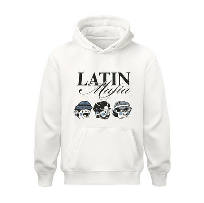 Sudadera | Blanca | Latin Mafia | Siento que merezco más
