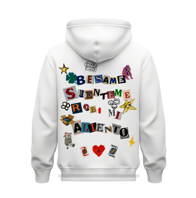 Sudadera | Blanca | Latin Mafia | Siento que merezco más