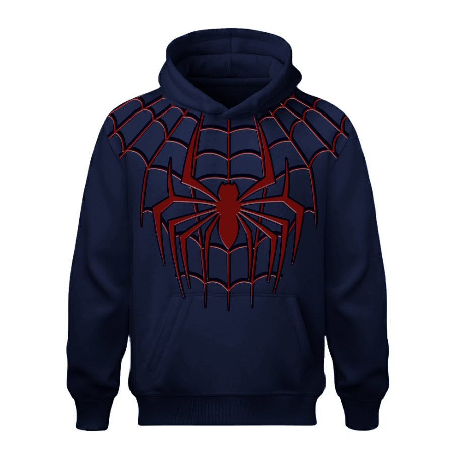 Sudadera Azul Marino | Spider man | Hombre Araña | Araña pecho