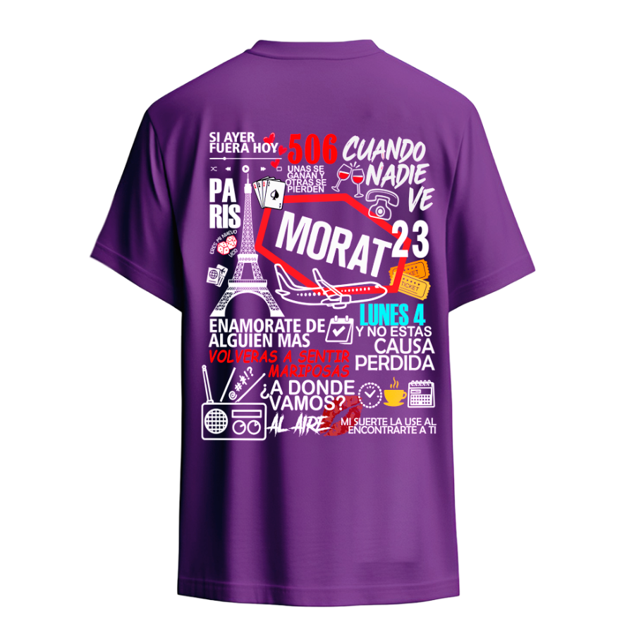 Playera | Morada | Morat | Me toca a mí | Collage lo mejor de Morat