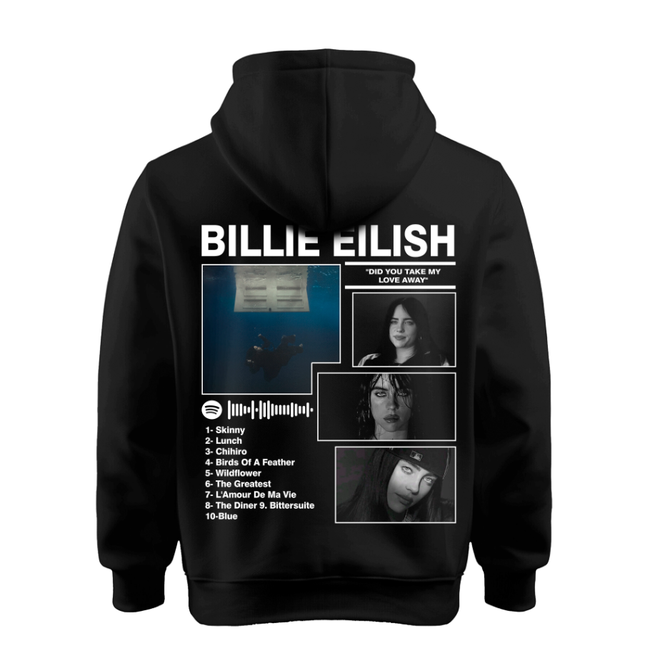 Sudadera | Negra | Billie Eilish | Colllage Billie