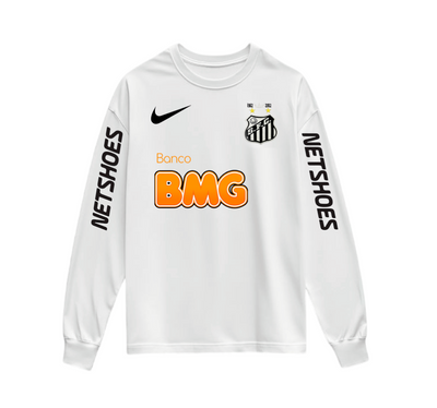 Sudadero | Cuello Redondo | Blanco | Neymar | Santos FC