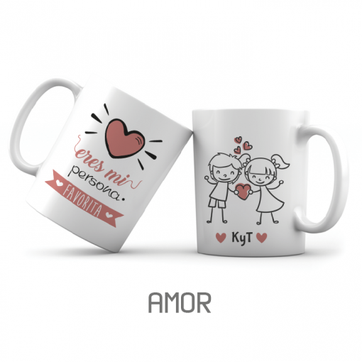 Duo Taza Personalizada   |  Día del Amor y de la amistad