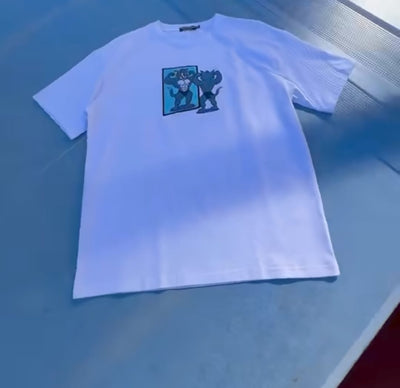 Playera bordada | Blanca | Tom GYM