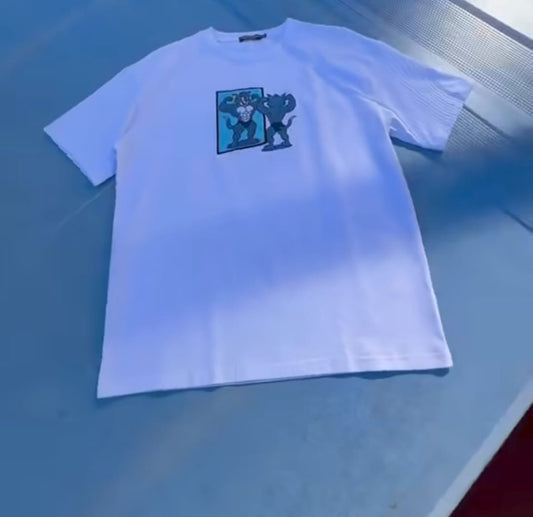 Playera bordada | Blanca | Tom GYM