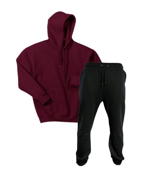 Conjunto corinto | negro | Sin diseño