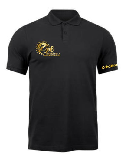 Polo Personalizada | Negro | Corporación Sol Financiera S.A.