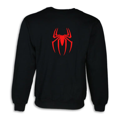 Sudadera | Cuello redondo   | Negro | hombre araña | Spider man | Urbano