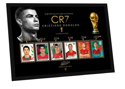 Cuadro Metálico| Personalizado | CR7 | Cristiano Ronaldo | Leyenda Mundiales