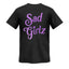 Playera | Negra | Perlado negro | Junior H | Sad Boyz