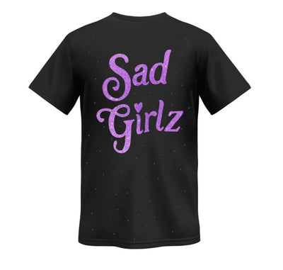Playera | Negra | Perlado negro | Junior H | Sad Boyz