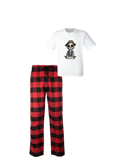 Pijama de Morat | Rojo | cuadros | Manga Corta | Isaza