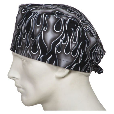 Gorro Quirurgico  |  Llamas de fuego Negro