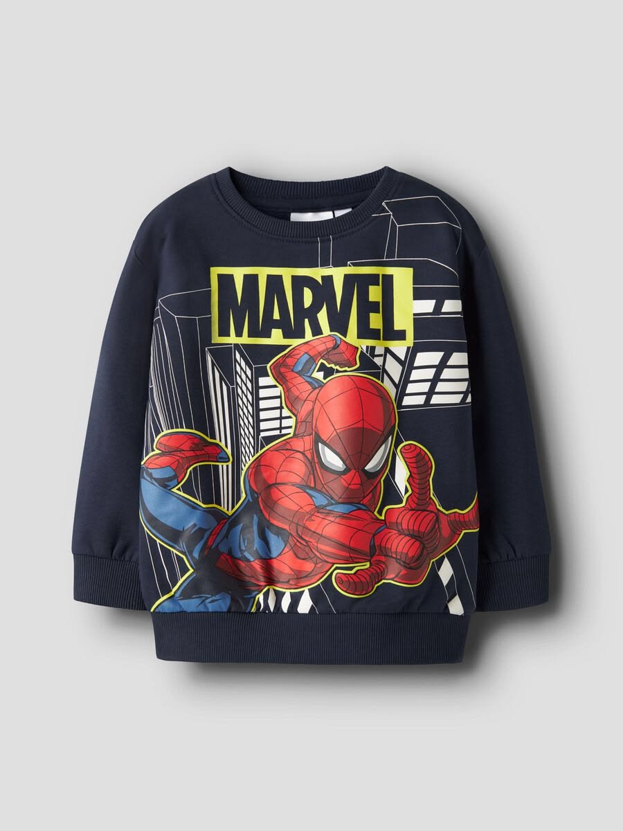Sudadera | Cuello redondo | Azul | hombre araña| Spider man | Spiderman sweatshirt