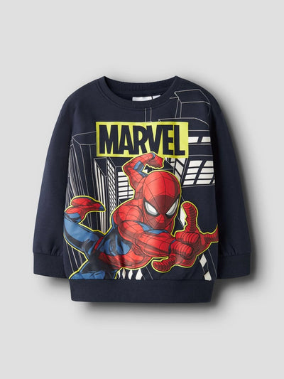 Sudadera | Cuello redondo | Azul | hombre araña| Spider man | Spiderman sweatshirt