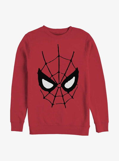 Sudadera | Cuello redondo  | Rojo  | hombre araña| Spider man | mascara centro