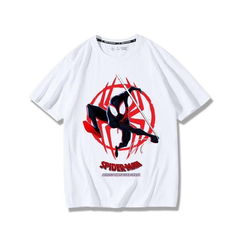 Playera | blanca| Hombre araña | spiderman | Across the spider-verse