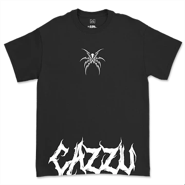 Playera | Negro | Cazzu | Diseño Astetic | Letras Fractur