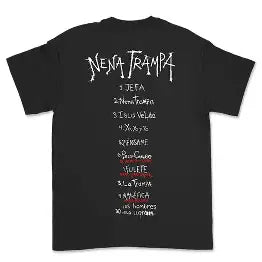 Playera | Negro | Cazzu | Letras | Nena Trampa