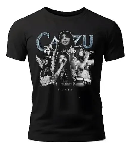 Playera | Negro | Cazzu | Diseño Astetic |