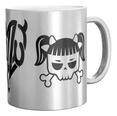 Taza Personalizada | Cazzu | Gris | imagen Personalizado | La calavera de Cazzu