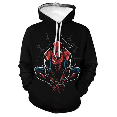 Sudadera | Negro  | Hombre Araña | Spider man | animado