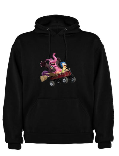 Sudadera INTENSAMENTE|  Negro| Bing Bong y Alegría