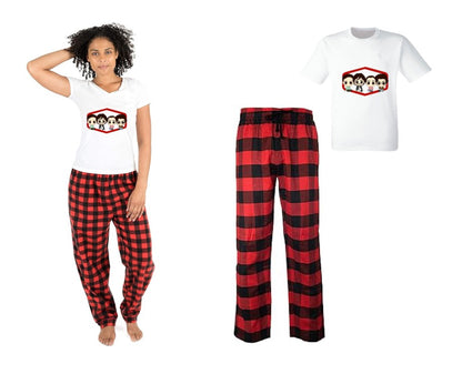 Pijama de Morat | Rojo | cuadros | Manga Corta | Animada