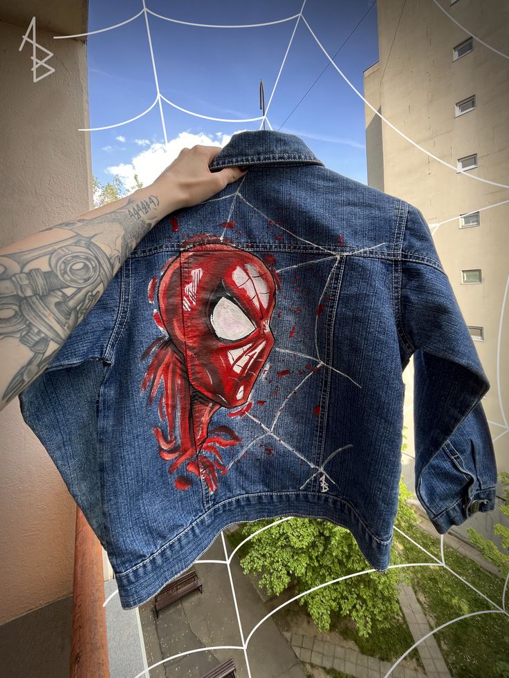 Chaqueta de lona  | Azul  | Hombre araña | Spiderman | verano