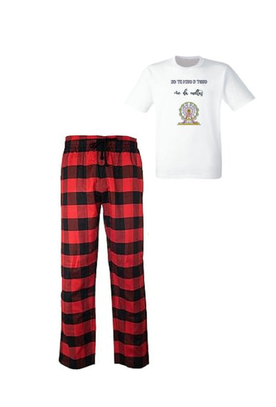 Pijama de Morat | Rojo | cuadros | Manga Corta |Yo te miro y todo me da vueltas