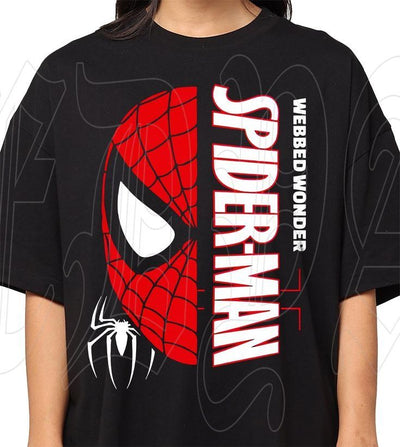 Playera | negra | Hombre araña | spider man | webbed wonder