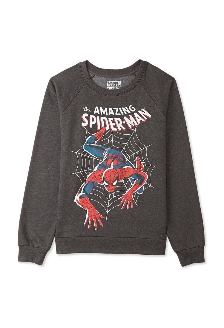 Sudadera | Cuello redondo | gris | hombre araña| Spider man | The amazing araña