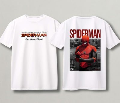 Playera | blanco  | Hombre araña | spiderman | comic elegante