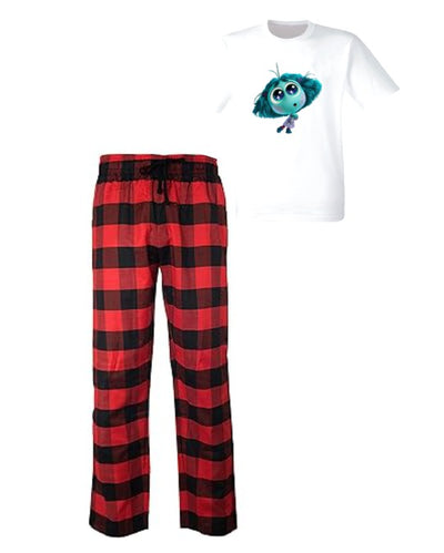 Pijama de intensamente | Rojo | cuadros | Manga Corta|Envidia