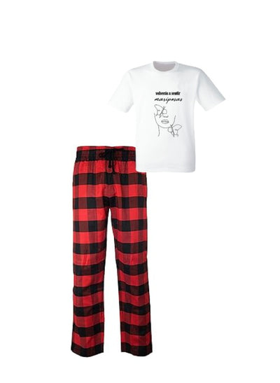 Pijama de Morat | Rojo | cuadros | Manga Corta | Volverás a sentir Mariposas