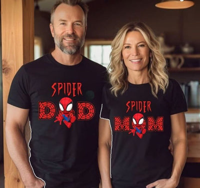 Playera | negro | Hombre araña | spiderman | parejas