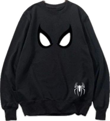 Sudadera | Cuello redondo | Gris | hombre araña| Spider man | Ojito araña
