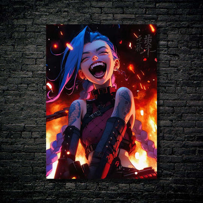 Cuadro Metálico Personalizable | Jinx | League of Legends |