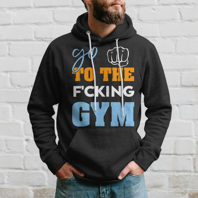 Sudadera negra | GYM | Go To The F'cking Gym