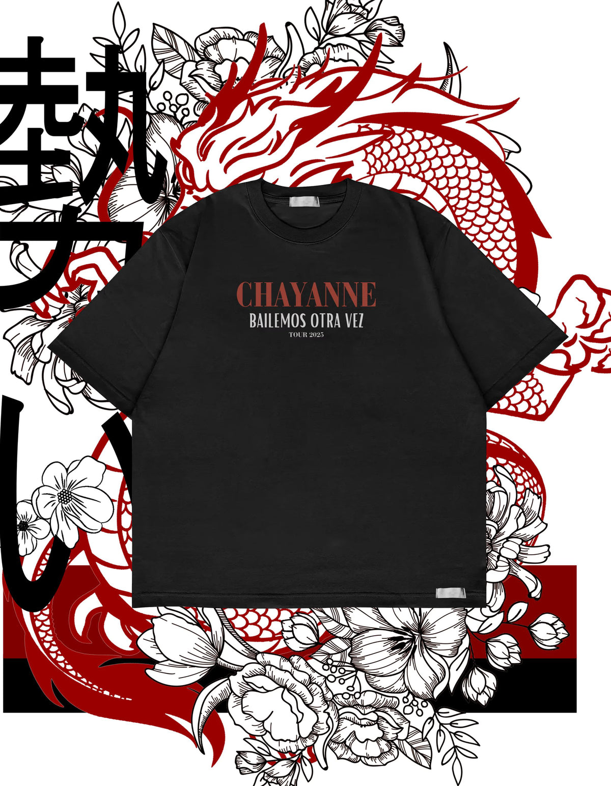 Playera | Negra | Chayanne | Crop Top | Bailemos Otra vez