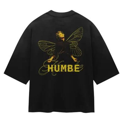 Playera Personalizado | Negra | Crop Top | Humbe | diseño Hada