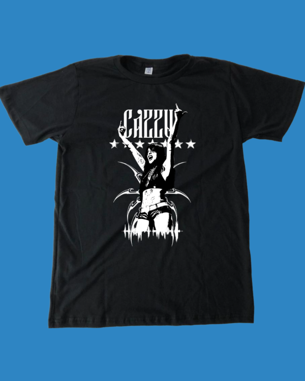 Playera | Negro | Cazzu | estilo animé