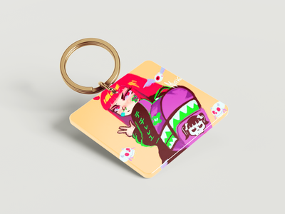 Llavero Personalizado | Cazzu | Cuadrado | imagen animado