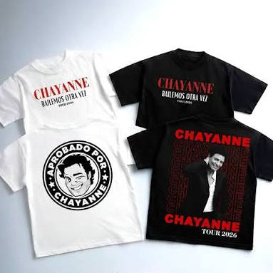 Playera | Negra  | Chayanne | para concieto | Tema de Pop Laino