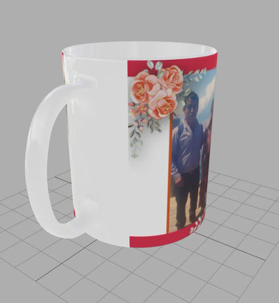 Taza personalizada | Decoración flores | fotografías recuerdo 2