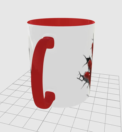 Taza personalizada | Bicolor | Iron Man | I love you 3000