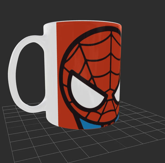 Taza Personalizada| Hombre araña| Caricatura