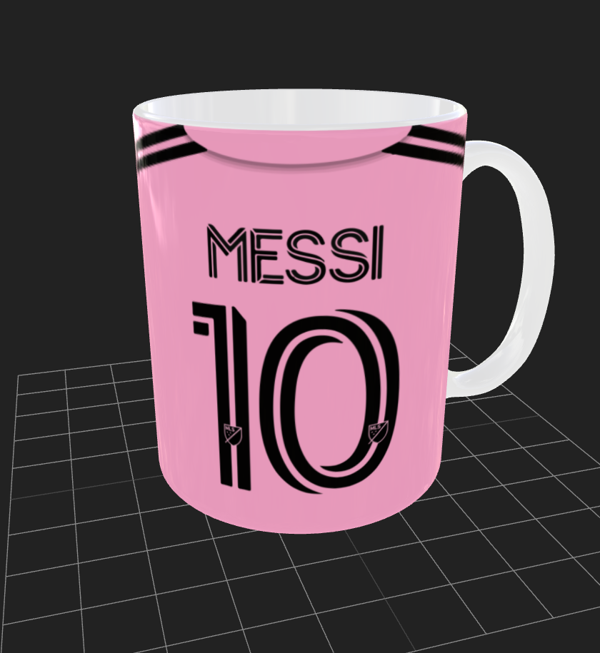 Taza Personalizada | MESSI | Miami camisola rosa
