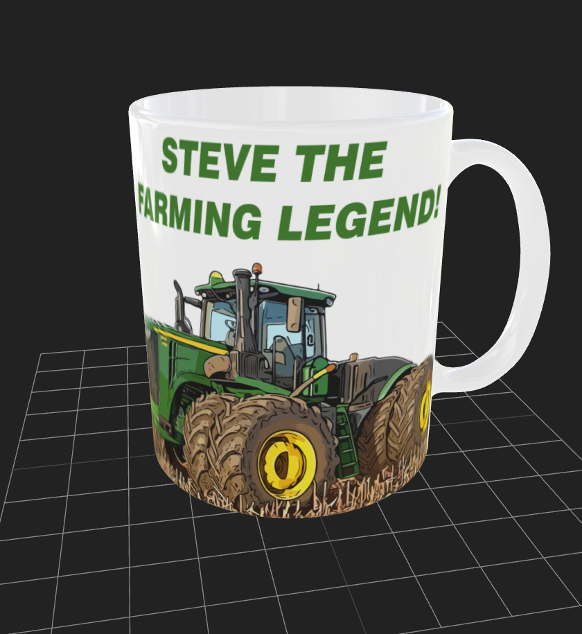 Taza Personalizada | TEVE THE FARMING LEGEND |  Juan Pablo F.